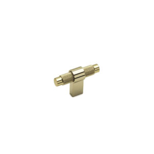 uchwyt meblowy T-bar 8772.0008.GL złoty chrom połysk, radełko 6cm