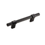 uchwyt meblowy 8774.0128.AL6 czarny mat, radełko 19,3cm