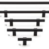 uchwyt meblowy T-bar 8774.0008.AL6 czarny mat, radełko 6cm - obrazek 3