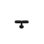 uchwyt meblowy T-bar 8996.0008.AL6 czarny mat, radełko 6cm