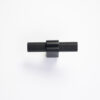 uchwyt meblowy T-bar 8774.0008.AL6 czarny mat, radełko 6cm - obrazek 2
