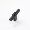 uchwyt meblowy T-bar 8774.0008.AL6 czarny mat, radełko 6cm