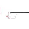 Uchwyt meblowy antracyt (grafit) CEBI 4200.032.MP27 - obrazek 3