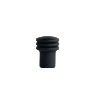 Gałka meblowa czarna, matowa. 2cm. CEBI 4131.001.MP24