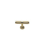 uchwyt meblowy T-bar 8996.0008.GL złoty połysk chrom, radełko 6cm