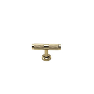 uchwyt meblowy T-bar 8996.0008.GL złoty połysk chrom, radełko 6cm